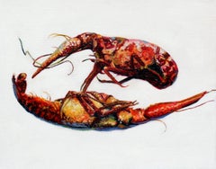 Hyperrealist Painting Crawfish Contemporary Female Artist China America Animals
