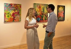 Lost with Crocodiles - 21st Century, Oil Painting, Realism, Animal world