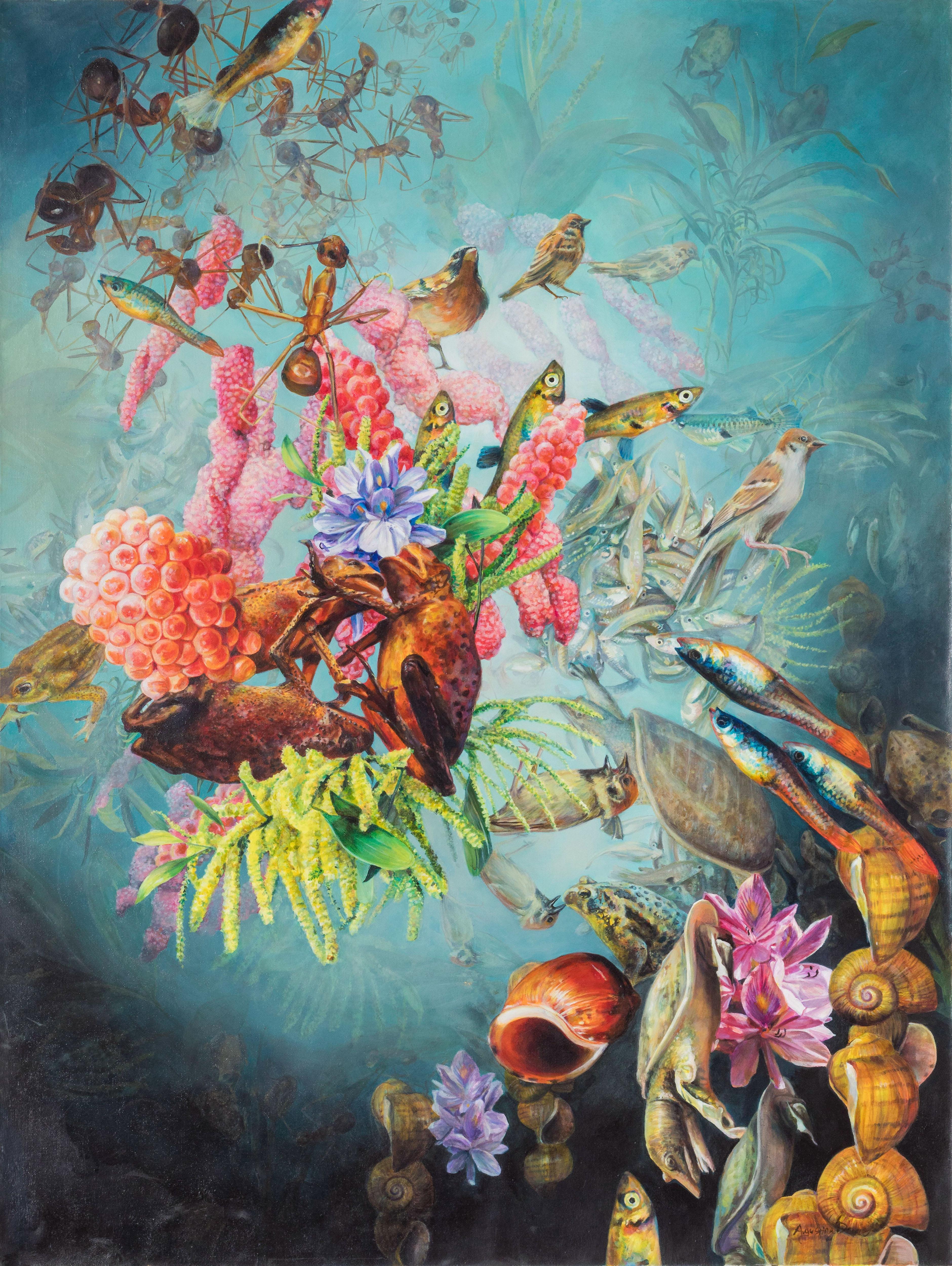 Augustina Droze Animal Painting - Philippines - 21st Century, Oil Painting, Realism, Animal world