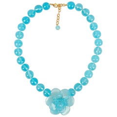 Collana Augustine Blue Camellia
