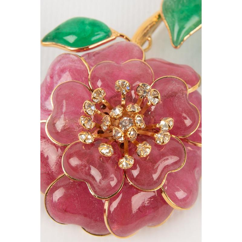 Women's Augustine Brooch Golden Metal Brooch For Sale