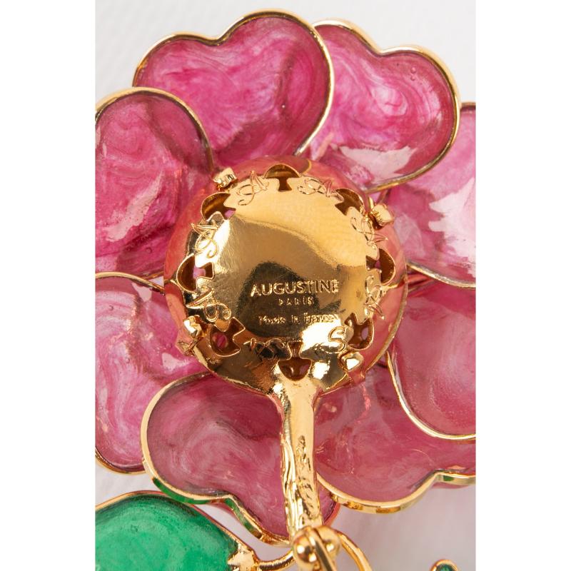 Augustine Brooch Golden Metal Brooch For Sale 1