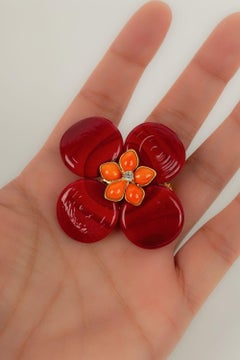 Augustine Brooch / Pendant in Gilded Metal