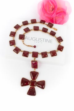 Augustine cross necklace