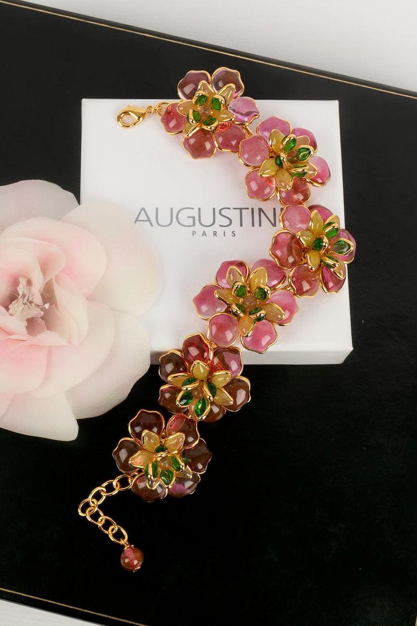 Augustine Bracelet Flower en nuances de rose en vente 2