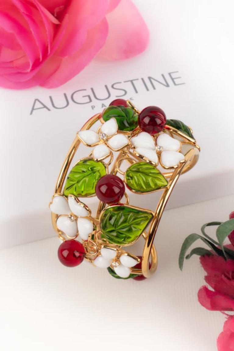 Bracelet manchette à fleurs Augustine en vente 5
