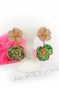 Pendientes flor de agosto