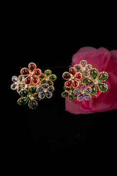Augustine flower earrings