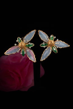 Orecchini a fiore Augustine