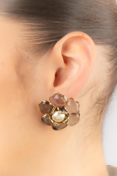 Augustine flower earrings