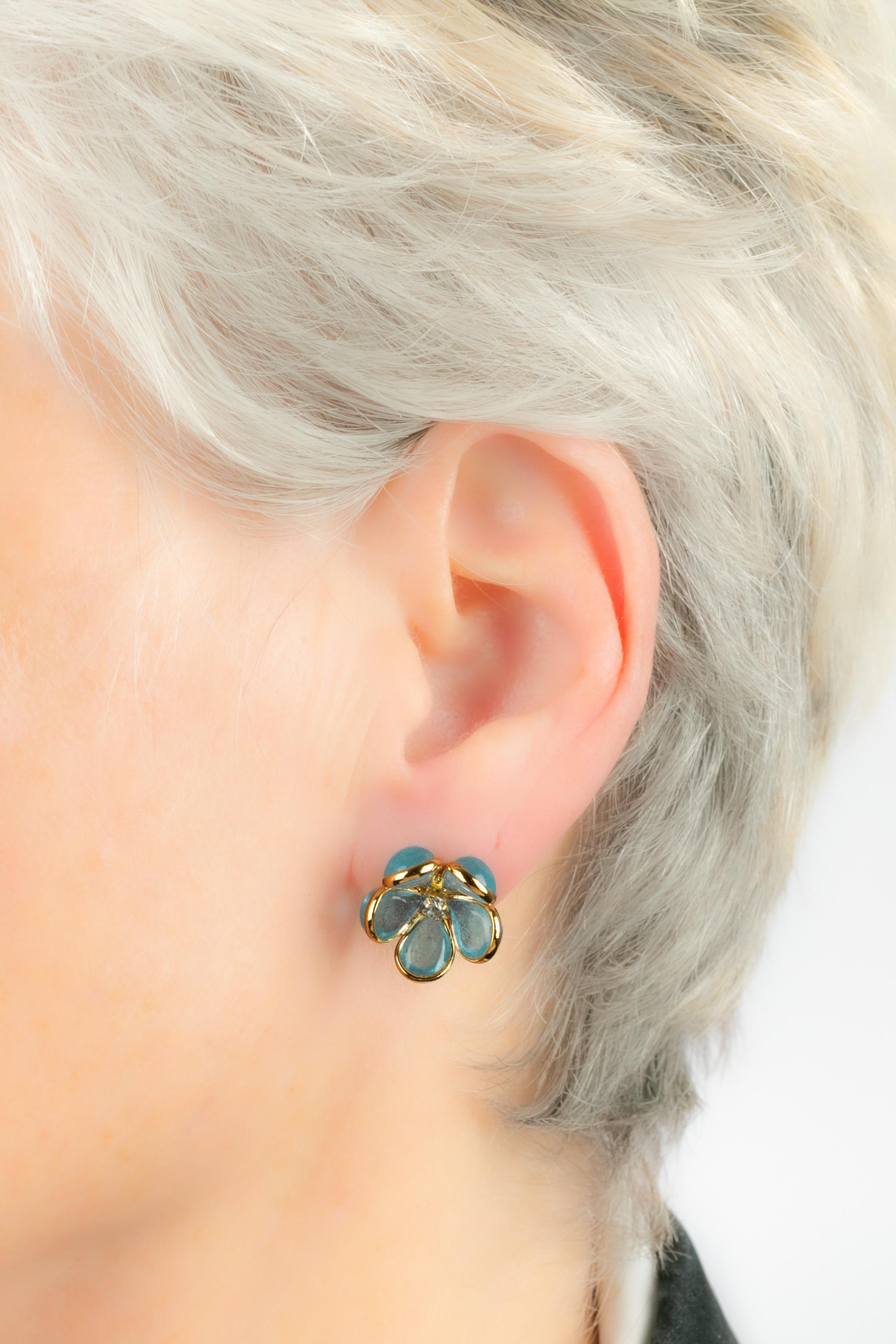 Pendientes flor de agosto en venta 3