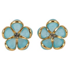 Pendientes flor de agosto