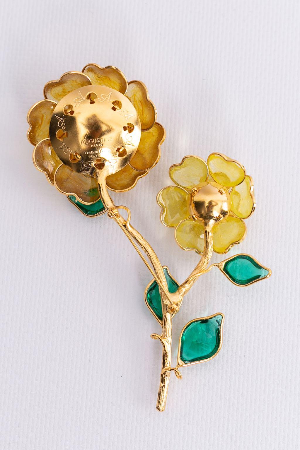 Women's Augustine Flower-Shaped Brooch For Sale