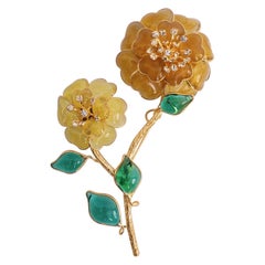 Augustine Flower-Shaped Brooch