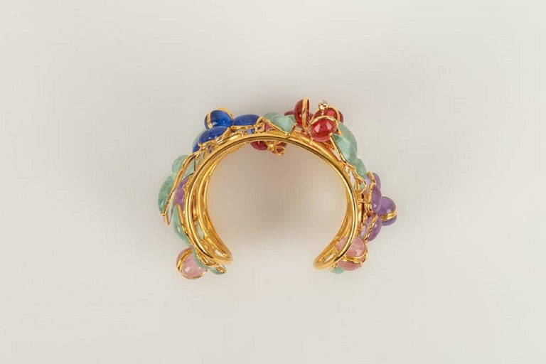 Augustine flowers cuff bracelet
