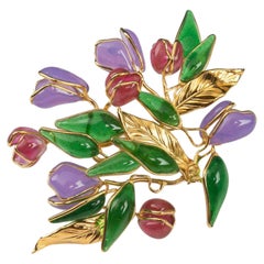 Augustine Gilded Metal Brooch