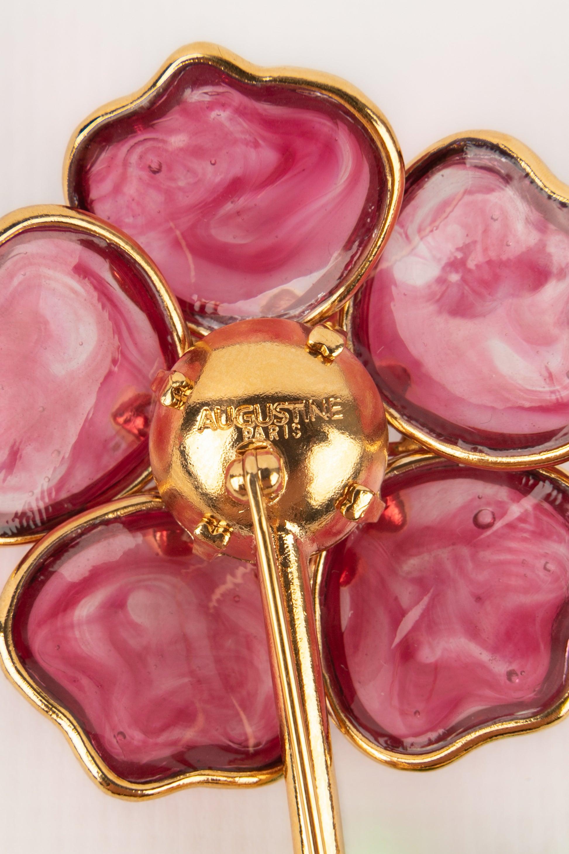 De las mujeres Broche de metal dorado Augustine con pasta de vidrio en venta