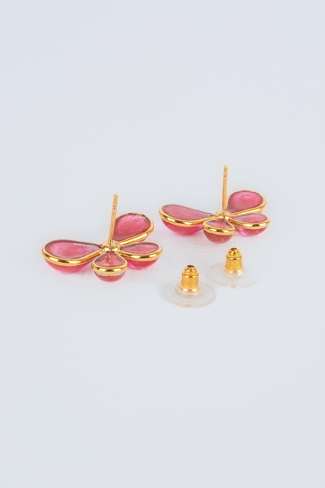 Women's Augustine Golden Metal Butterfly Earrings For Sale