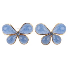 Augustine Golden Metal Butterfly Earrings