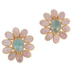 Augustine Golden Metal Clip-On Earrings