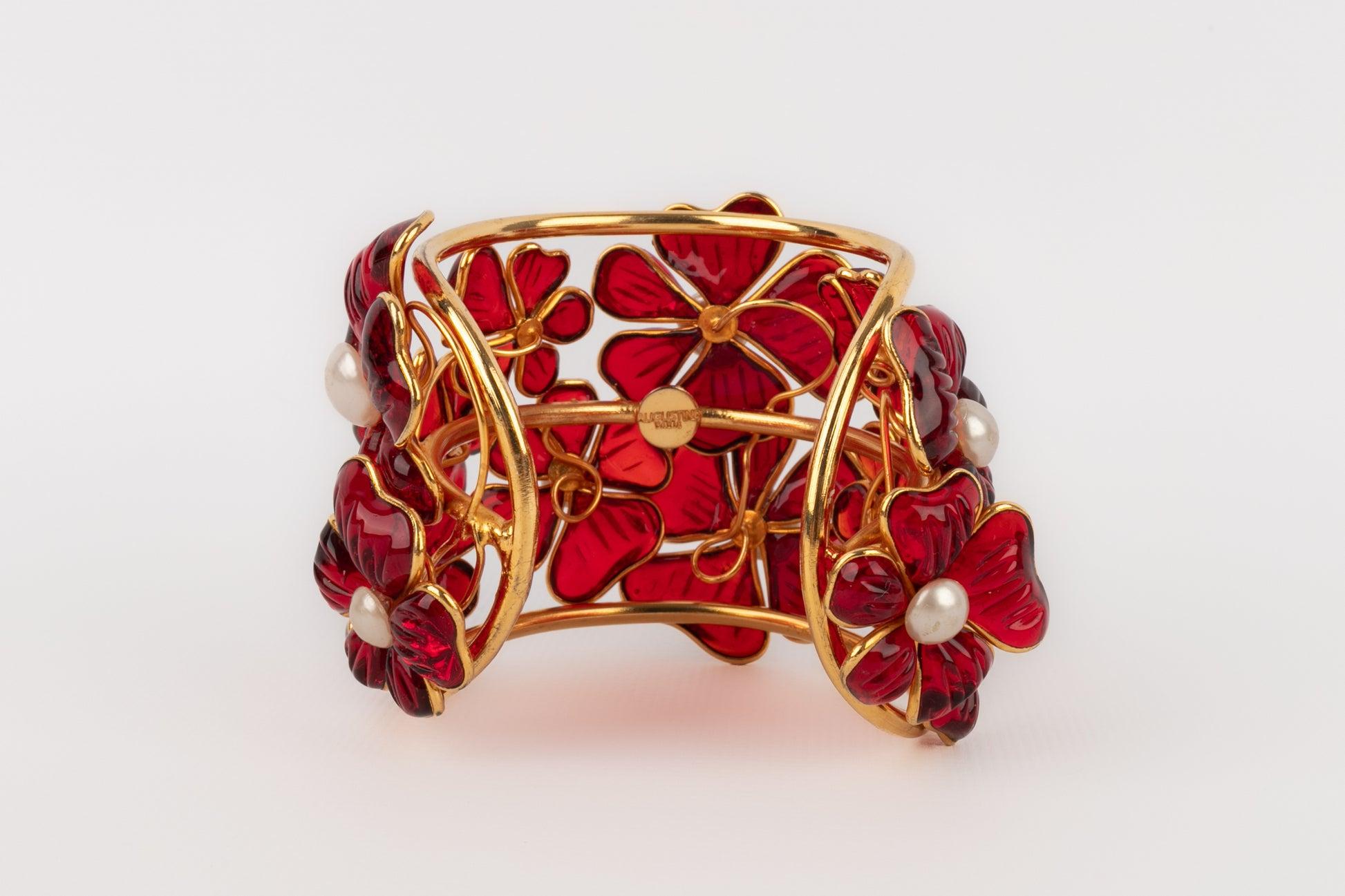 Bracciale Augustine in metallo dorato in vendita 1