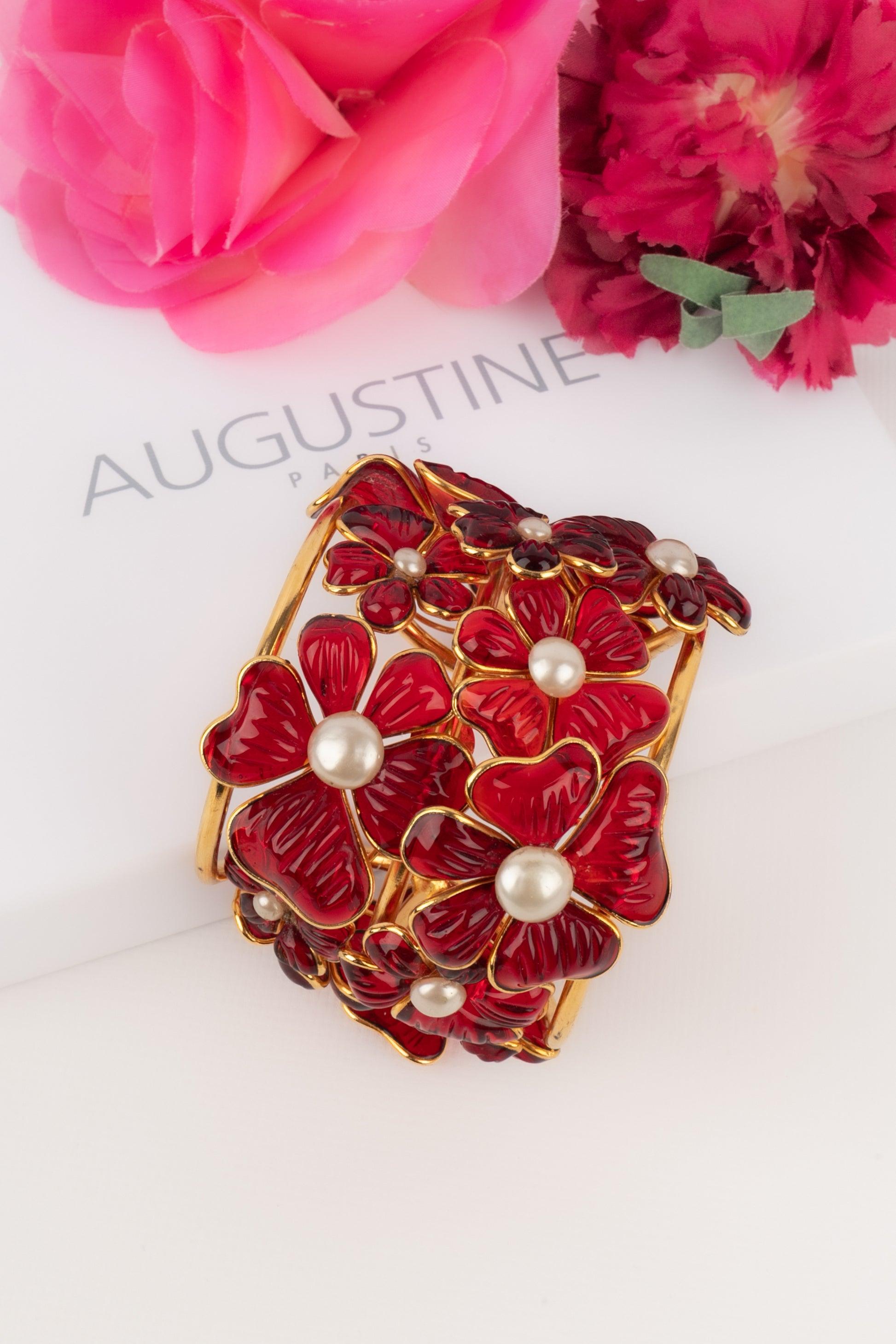 Bracciale Augustine in metallo dorato in vendita 4