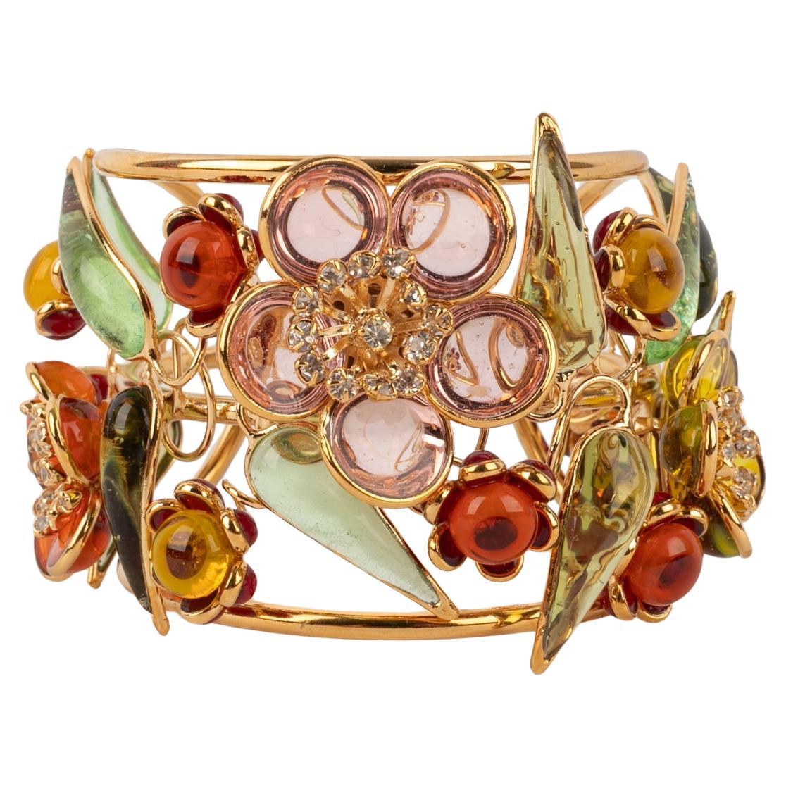 Bracciale Fiore Augustine in metallo dorato