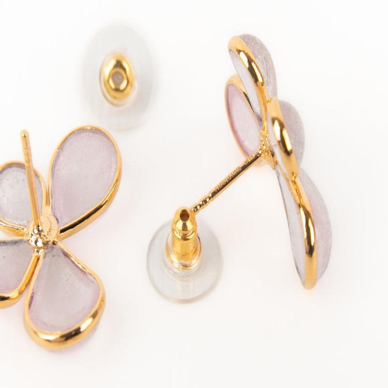 Augustine Golden Metal Earrings In Excellent Condition For Sale In SAINT-OUEN-SUR-SEINE, FR
