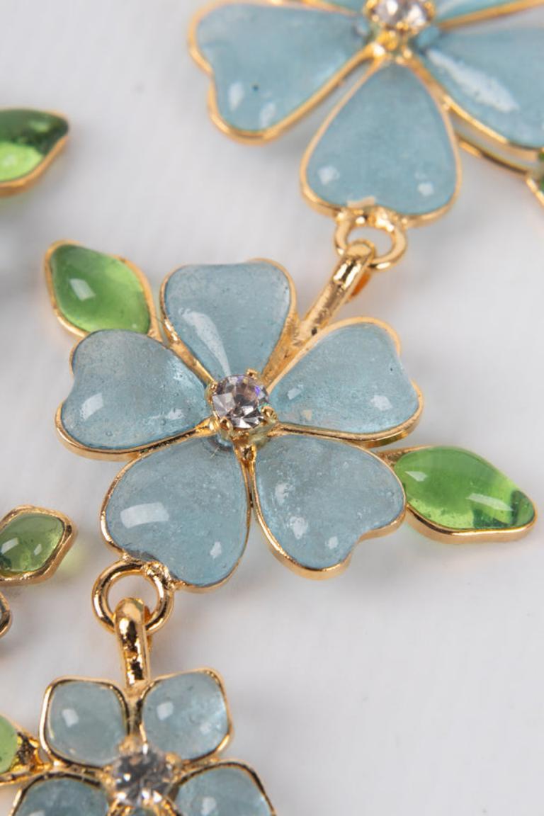 Women's Augustine Golden Metal Earrings For Sale