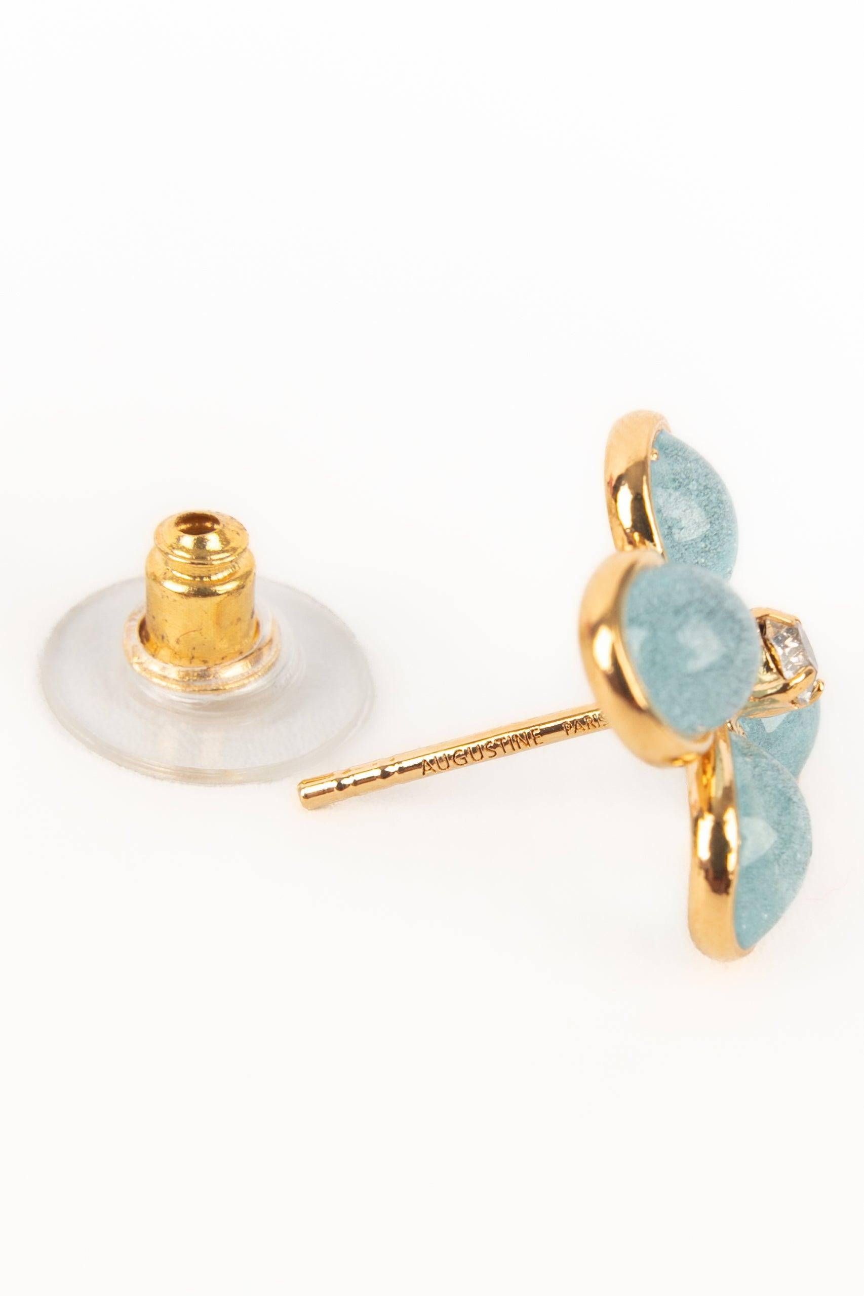 Women's Augustine Golden Metal Earrings For Sale