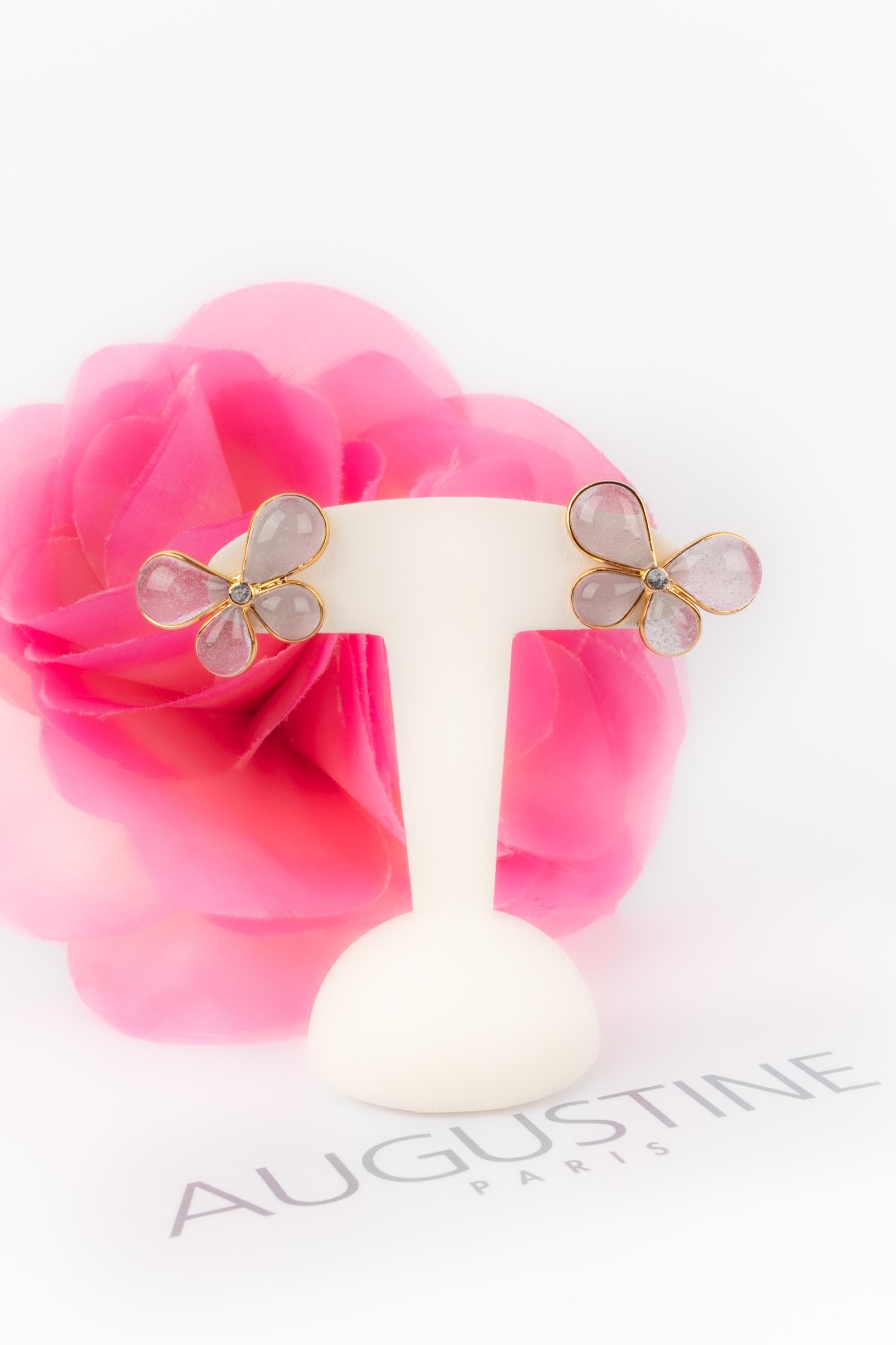 Women's Augustine Golden Metal Earrings For Sale