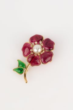 Augustine Golden Metal Flower Brooch