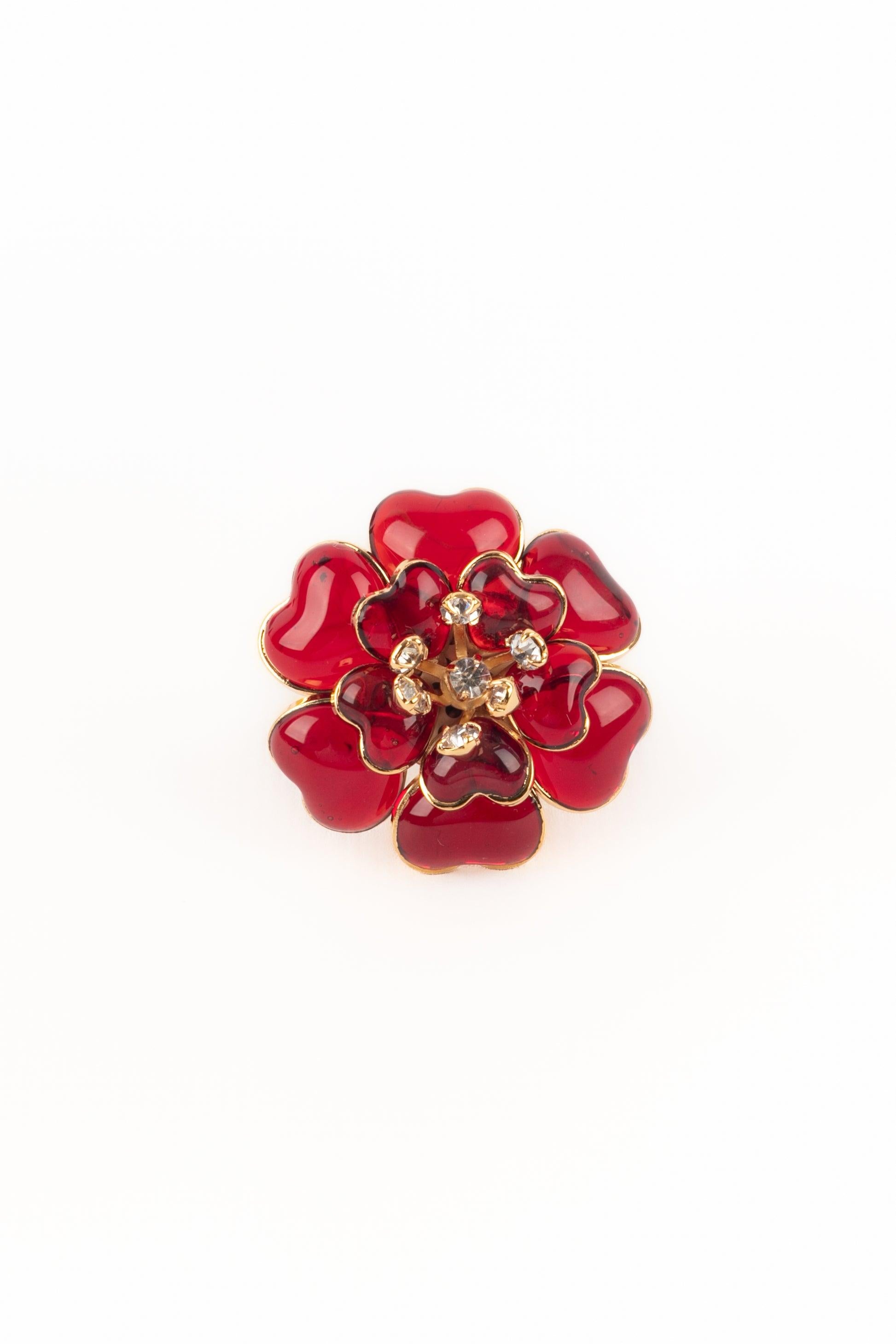 Augustine Goldener Metallroter Blumenring