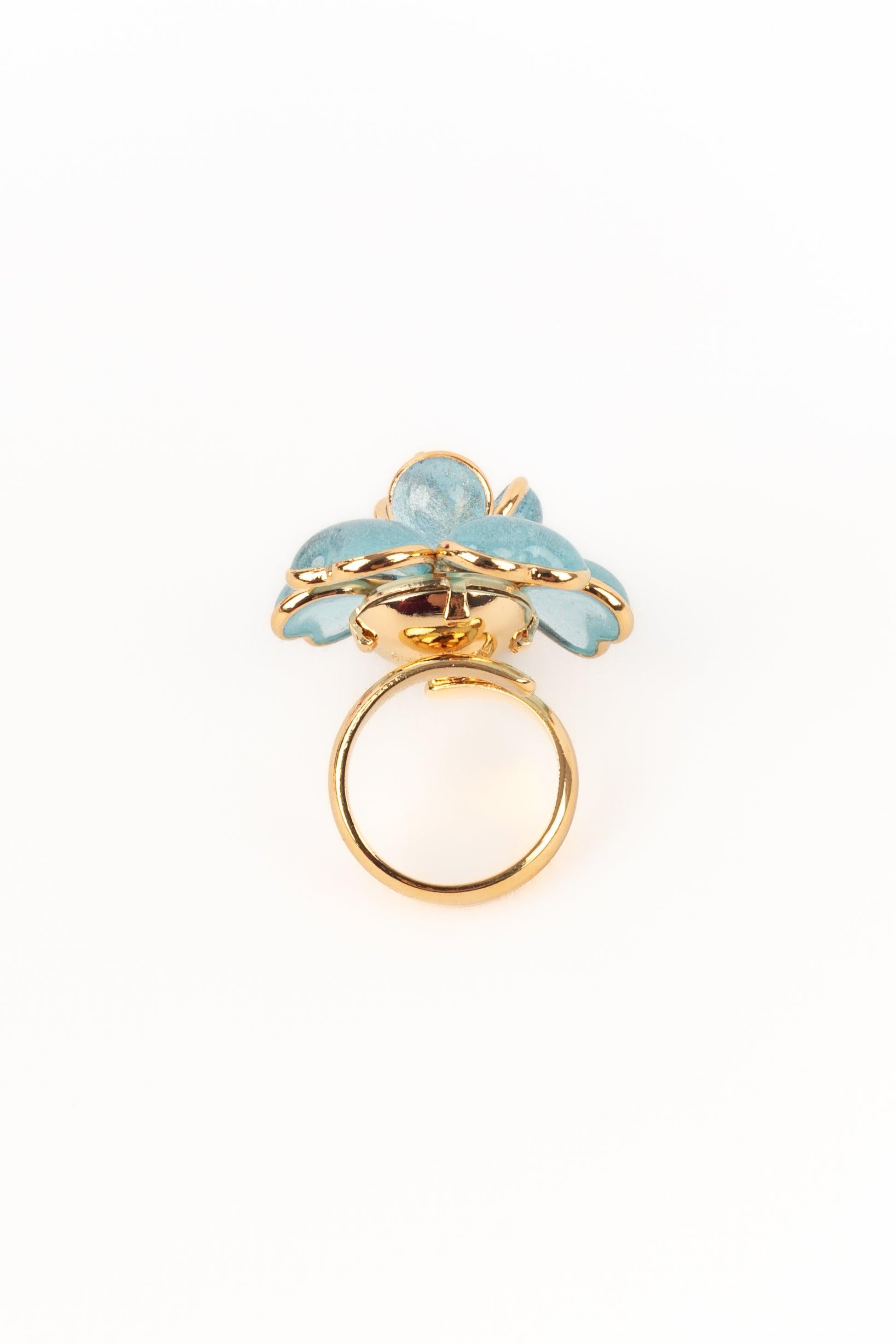 Augustine Goldener Metallring Damen im Angebot