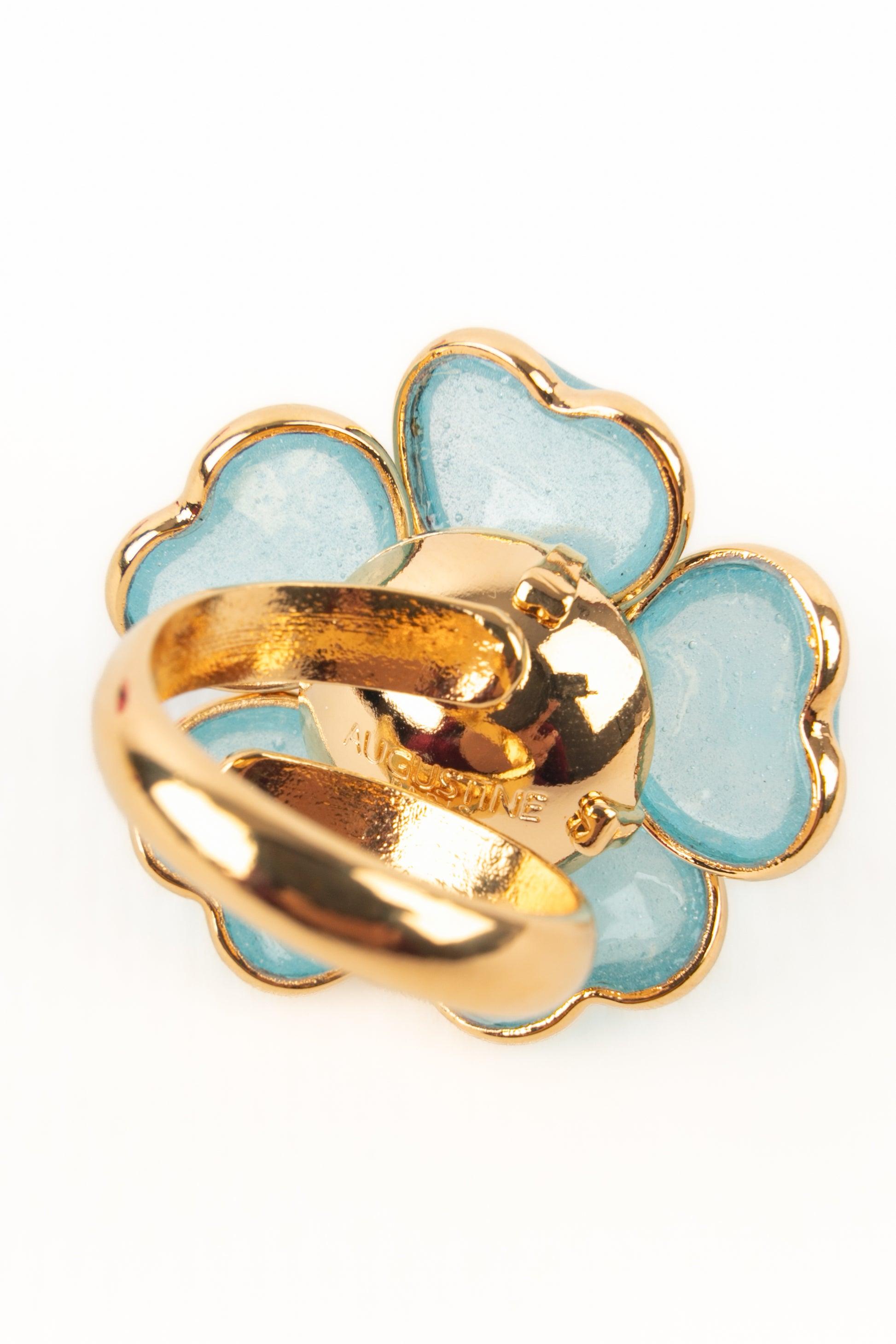 Augustine Goldener Metallring im Angebot 2