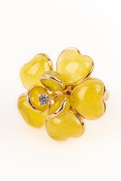 Augustine Golden Metal Yellow Ring