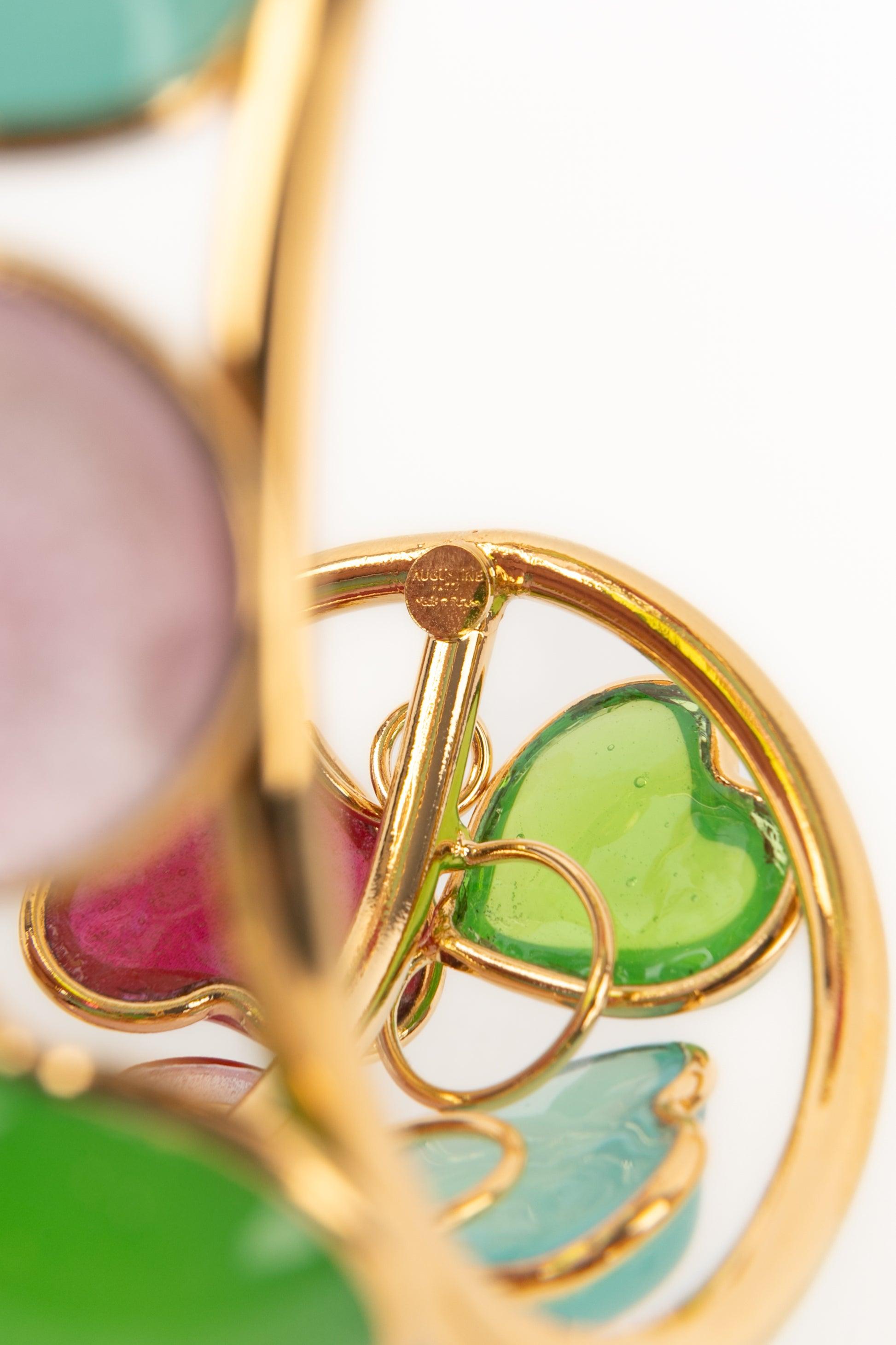 Bracciale Augustine Heart in metallo dorato in vendita 4