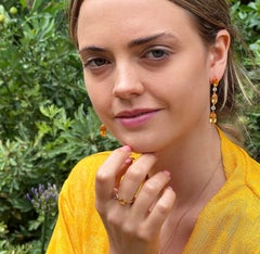 Augustine Jewell - Boucles d'oreilles citrine et topaze blanche