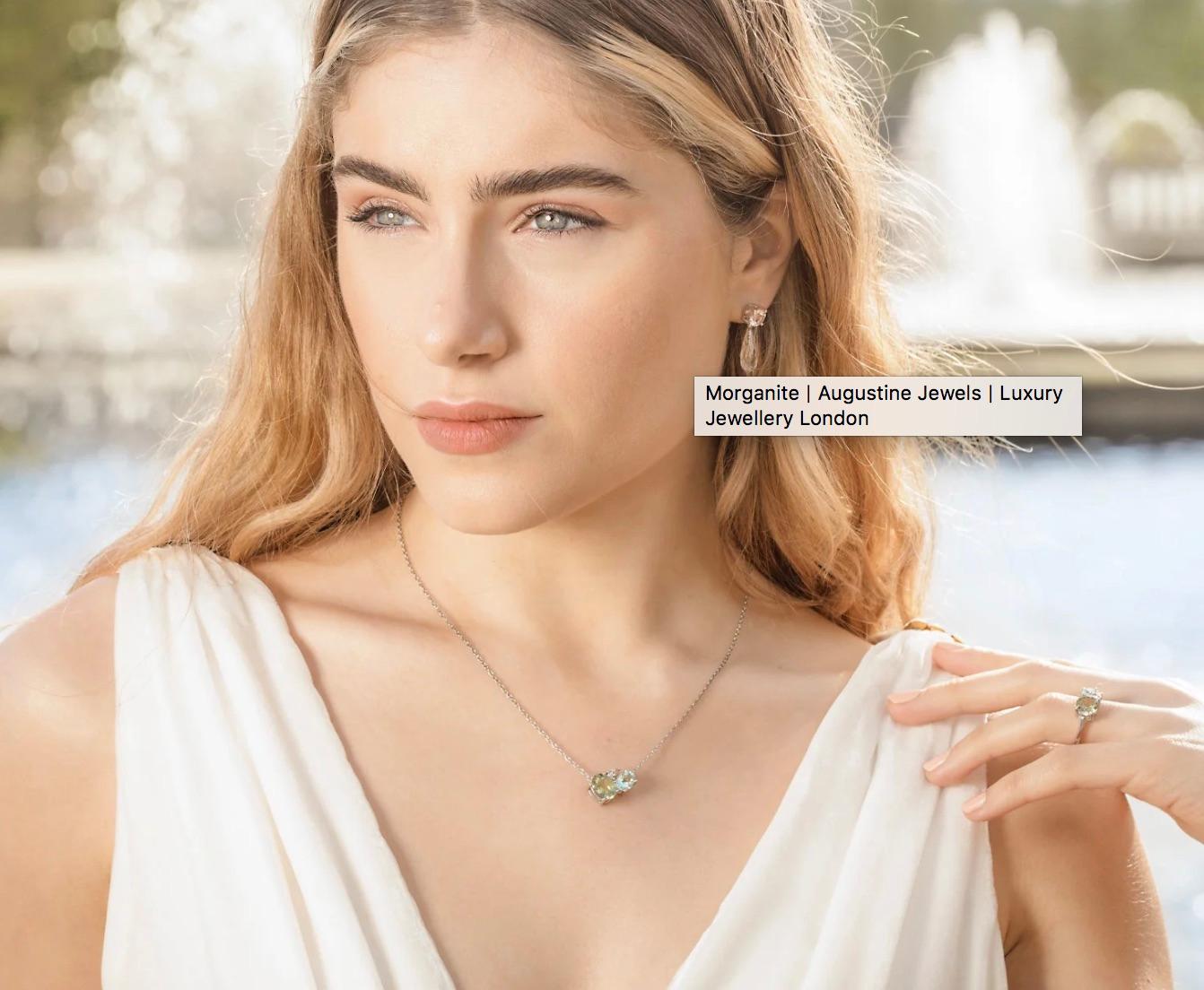 Donna Anello a grappolo con ametista verde di Augustine Jewell in vendita