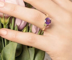 Augustine Jewels Purple Amethyst Cluster Ring