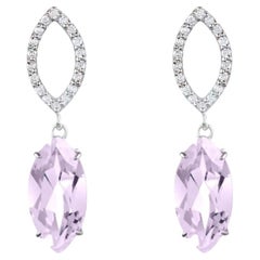 Augustine Jewell Boucles d'oreilles en améthyste violette et diamant