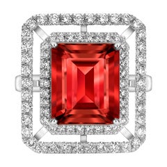 Anillo de Rubelita y Diamantes Augustine Jewels