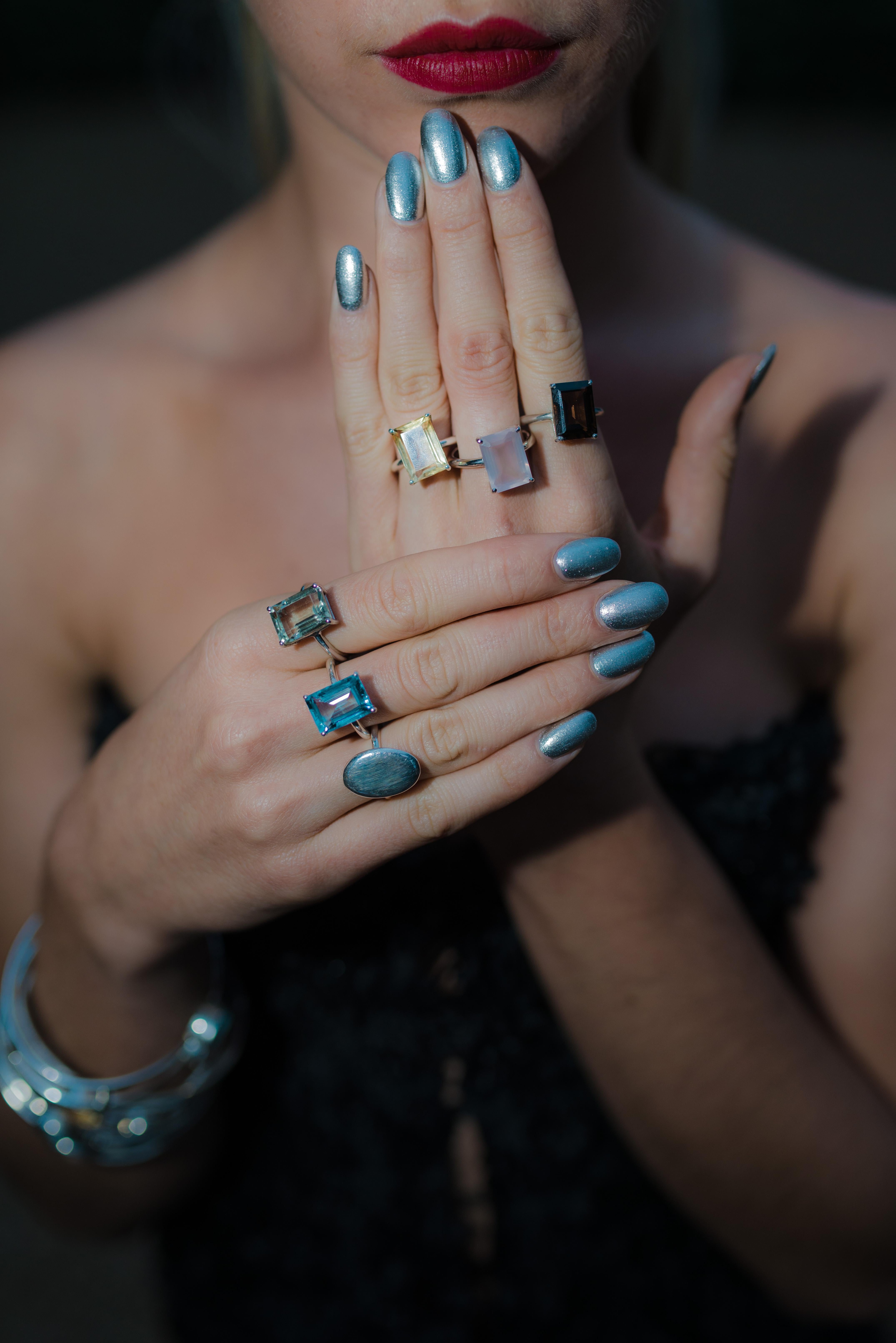 Augustine Jewell Argent Sterling Sky Blue Topaz Neuf - En vente à London, GB