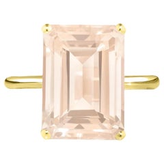 Augustine Jewels Yellow Gold Rose Quartz Ring