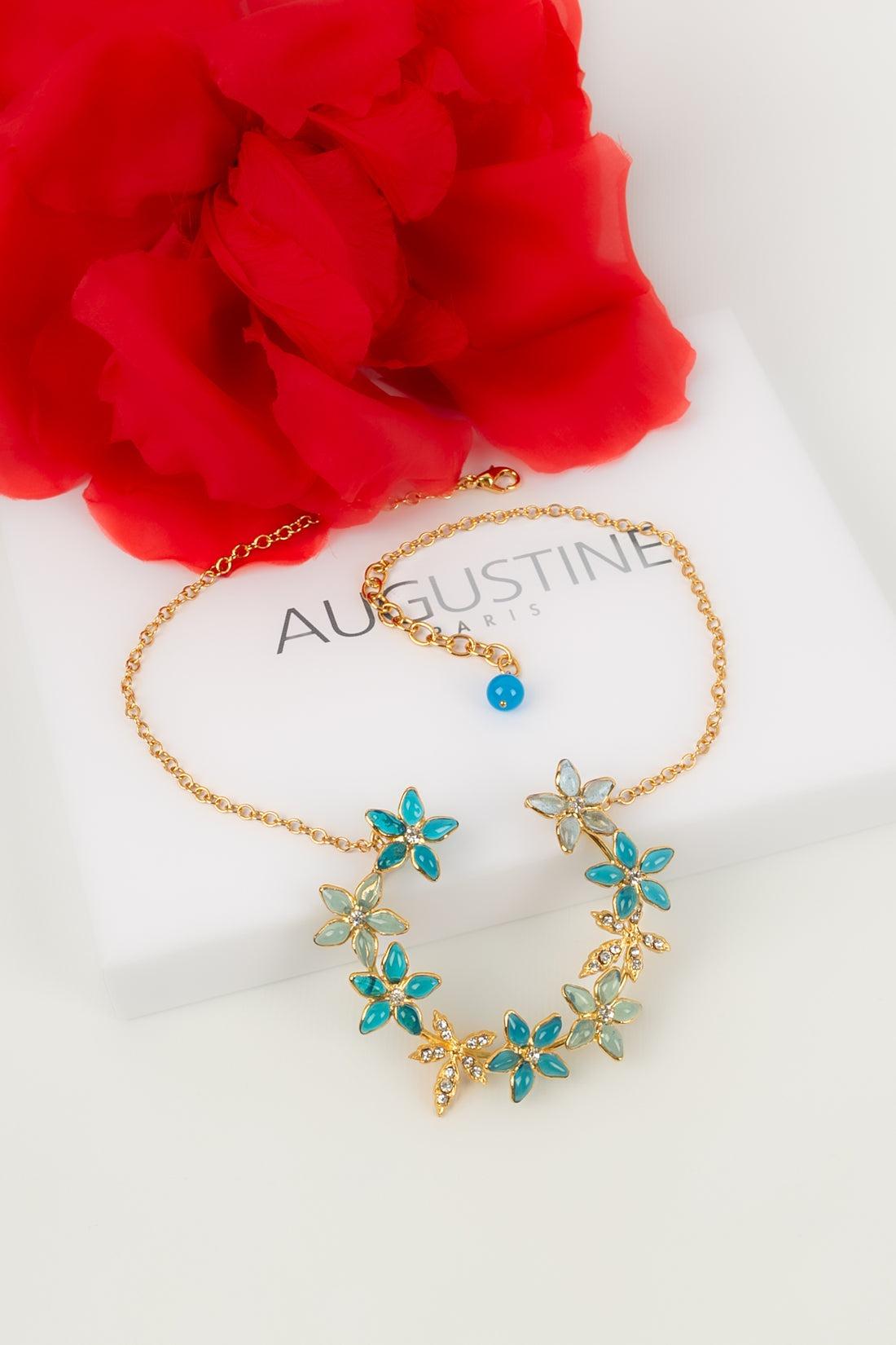 Augustine - (Made in France) Collana in metallo placcato oro, pasta di vetro e strass.

Informazioni aggiuntive:
Condizioni: Ottime condizioni
Dimensioni: Lunghezza: da 39 a 44 cm

Riferimento del venditore: BC177