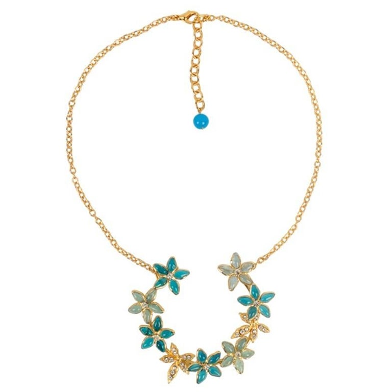 Collana Augustine in metallo placcato oro