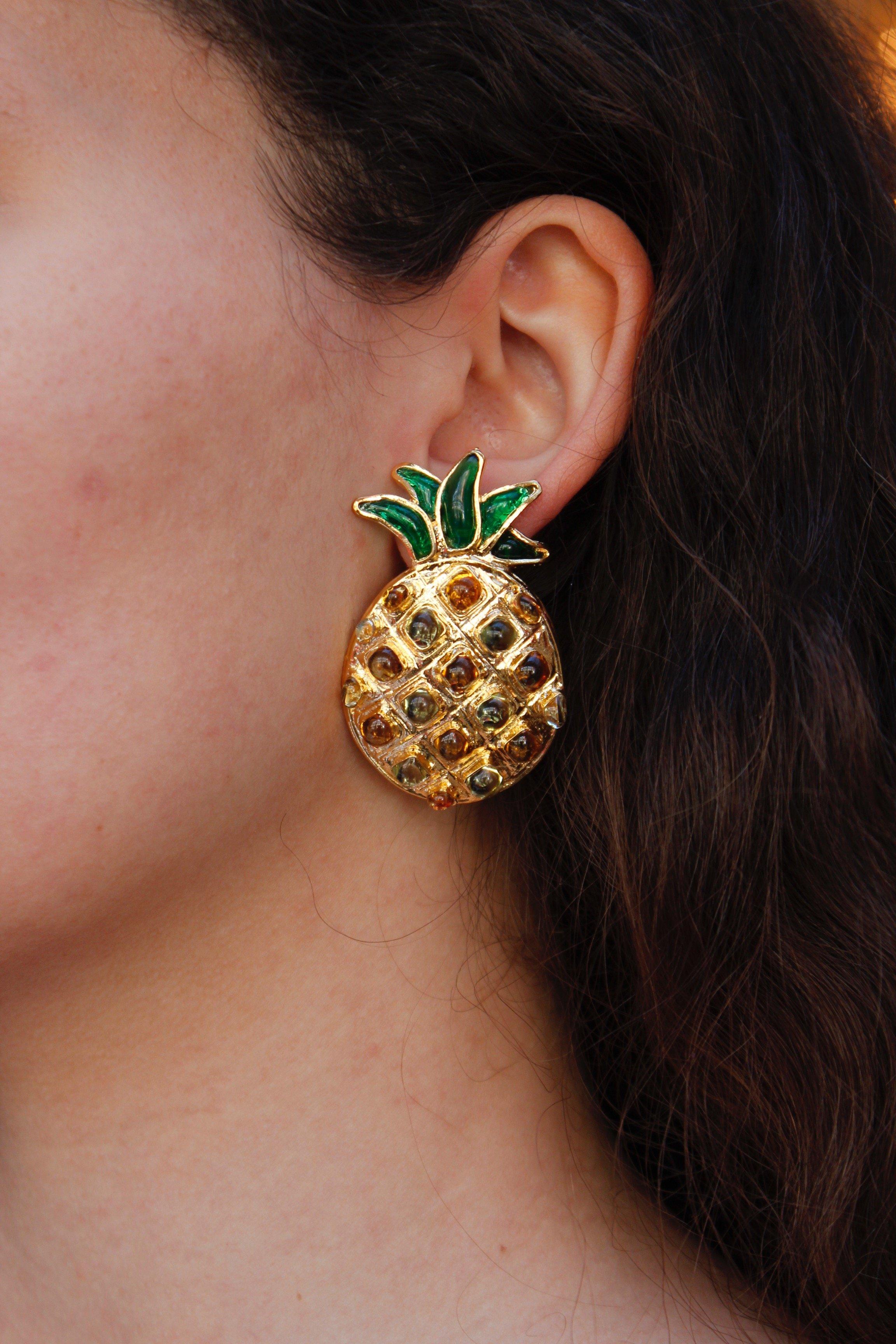 Women's Augustine pineapple earrings