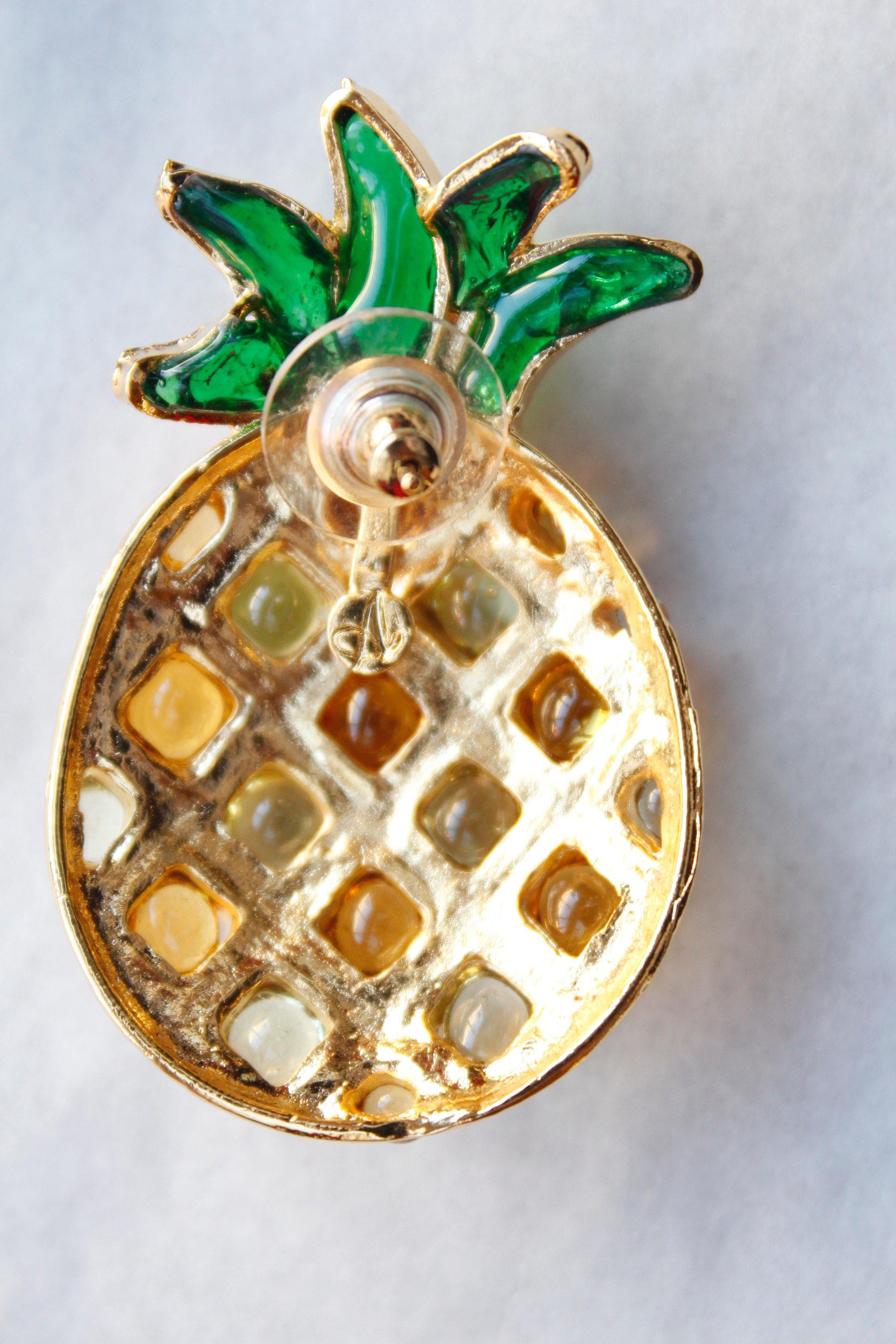 Augustine pineapple earrings 2
