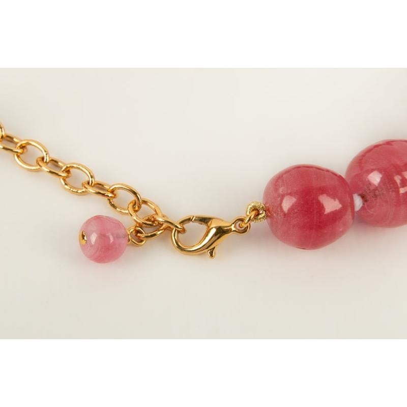 Augustine Pink Camellia Necklace For Sale 2