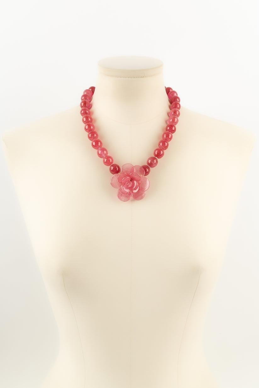 Augustine Pink Camellia Necklace For Sale 4